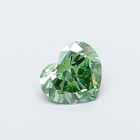 Loose Diamond - HEART 0.64ct Fancy Vivid Green SI1: Loose Diamond - HEART 0.64ct Fancy Vivid Green SI1 Source: This is a real non-mined Diamond that has been grown in a lab Shape: HEART Carats: 0.64 Color: Fancy Vivid Green Certification: IGI Video:
