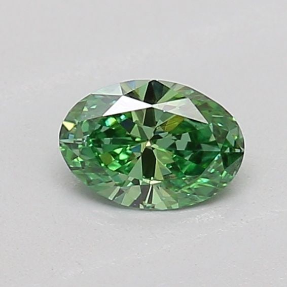 Loose Diamond - OVAL 0.23ct Fancy Vivid Green VVS2: Loose Diamond - OVAL 0.23ct Fancy Vivid Green VVS2 Source: This is a real non-mined Diamond that has been grown in a lab Shape: OVAL Carats: 0.23 Color: Fancy Vivid Green Certification: IGI The Diamon