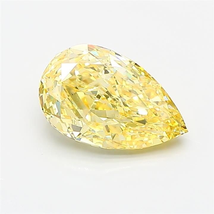 Loose Diamond - PEAR 1.51ct Fancy Intense Yellow VS2: Loose Diamond - PEAR 1.51ct Fancy Intense Yellow VS2 Source: This is a real non-mined Diamond that has been grown in a lab Shape: PEAR Carats: 1.51 Color: Fancy Intense Yellow Certification: IGI Video