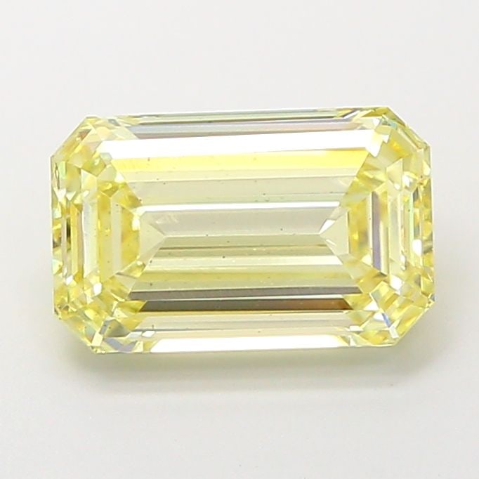 Loose Diamond - EMERALD 3.06ct Fancy Yellow VS2: Loose Diamond - EMERALD 3.06ct Fancy Yellow VS2 Source: This is a real non-mined Diamond that has been grown in a lab Shape: EMERALD Carats: 3.06 Color: Fancy Yellow Certification: IGI Video: