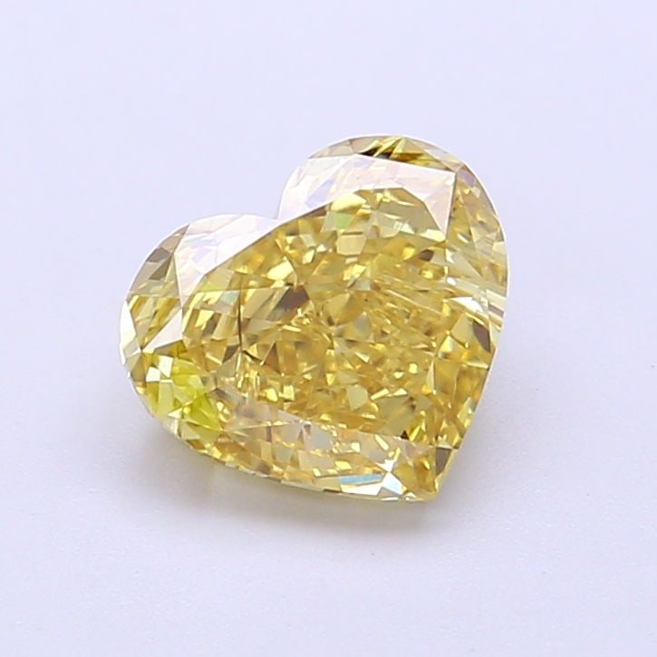 Loose Diamond - HEART 1.52ct Fancy Yellow VS2: Loose Diamond - HEART 1.52ct Fancy Yellow VS2 Source: This is a real non-mined Diamond that has been grown in a lab Shape: HEART Carats: 1.52 Color: Fancy Yellow Certification: IGI Video:
