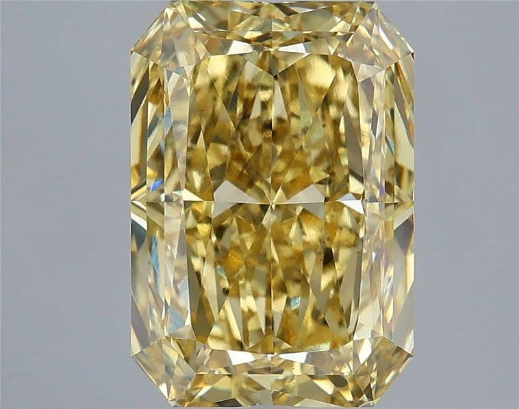 Loose Diamond - RADIANT 5.03ct Fancy Intense Yellow VS2: Loose Diamond - RADIANT 5.03ct Fancy Intense Yellow VS2 Source: This is a real non-mined Diamond that has been grown in a lab Shape: RADIANT Carats: 5.03 Color: Fancy Intense Yellow Certification: IGI