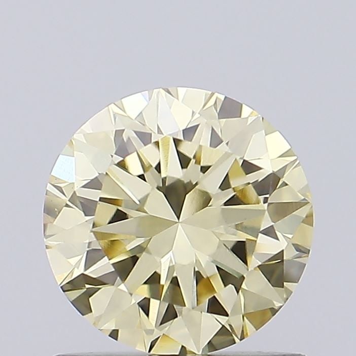 Loose Diamond - ROUND 0.89ct Fancy Light Yellow VS1: Loose Diamond - ROUND 0.89ct Fancy Light Yellow VS1 Source: This is a real non-mined Diamond that has been grown in a lab Shape: ROUND Carats: 0.89 Color: Fancy Light Yellow Certification: IGI Video: