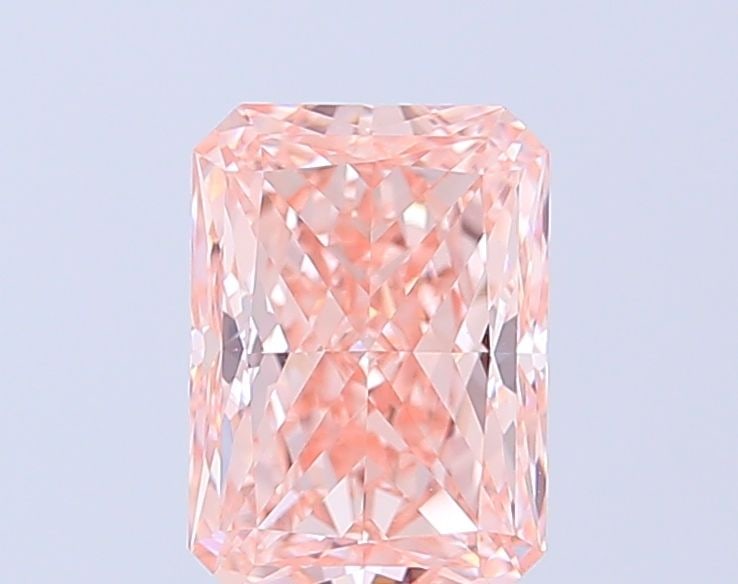 Loose Diamond - RADIANT 2.5ct Fancy Brownish Pink VVS2: Loose Diamond - RADIANT 2.5ct Fancy Brownish Pink VVS2 Source: This is a real non-mined Diamond that has been grown in a lab Shape: RADIANT Carats: 2.5 Color: Fancy Brownish Pink Certification: IGI Vi