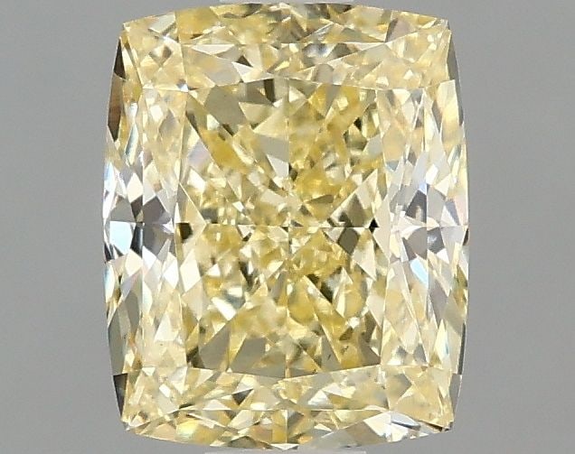 Loose Diamond - CUSHION MODIFIED 1.58ct Fancy Intense Yellow VS1: Loose Diamond - CUSHION MODIFIED 1.58ct Fancy Intense Yellow VS1 Source: This is a real non-mined Diamond that has been grown in a lab Shape: CUSHION MODIFIED Carats: 1.58 Color: Fancy Intense Yellow 