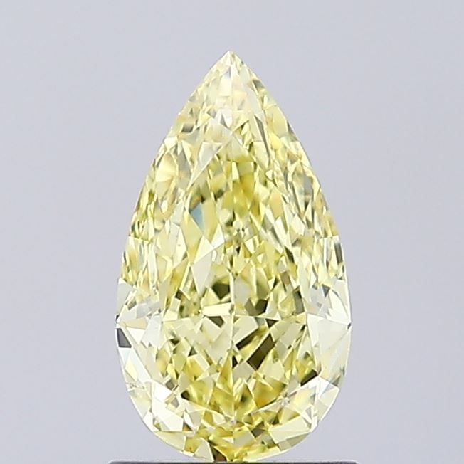 Loose Diamond - PEAR 1.08ct Fancy Intense Yellow VS1: Loose Diamond - PEAR 1.08ct Fancy Intense Yellow VS1 Source: This is a real non-mined Diamond that has been grown in a lab Shape: PEAR Carats: 1.08 Color: Fancy Intense Yellow Certification: IGI Video
