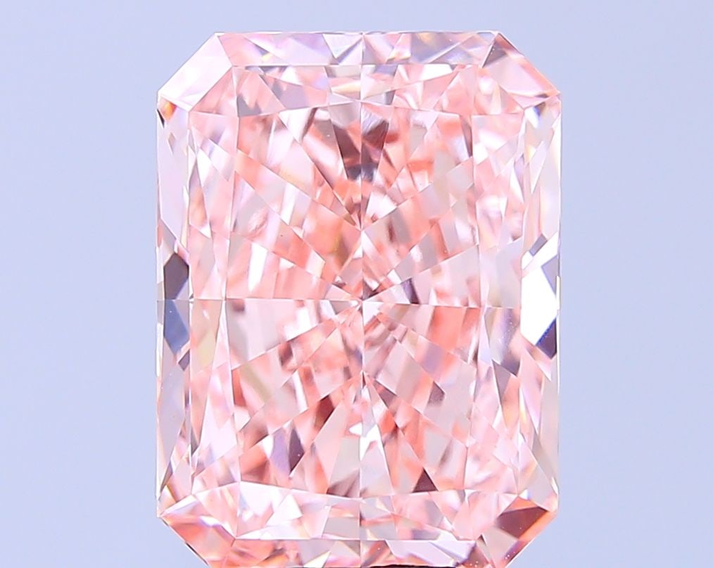 Loose Diamond - RADIANT 8.03ct Fancy Vivid Pink VVS2: Loose Diamond - RADIANT 8.03ct Fancy Vivid Pink VVS2 Source: This is a real non-mined Diamond that has been grown in a lab Shape: RADIANT Carats: 8.03 Color: Fancy Vivid Pink Certification: IGI Video: