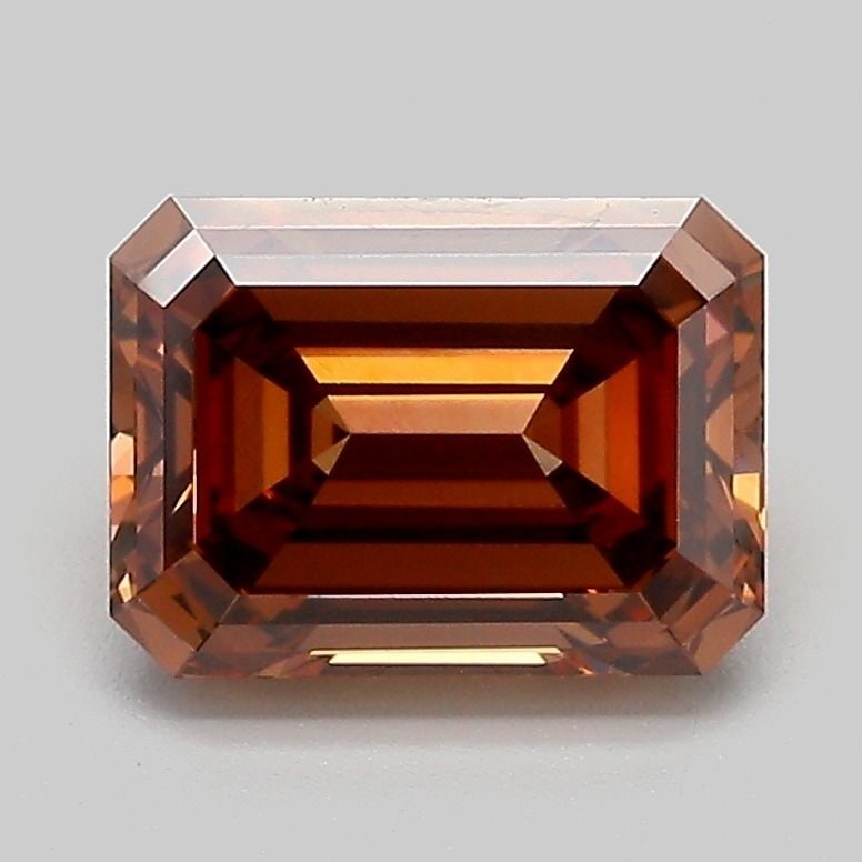 Loose Diamond - EMERALD 2.11ct Fancy Brown VVS2: Loose Diamond - EMERALD 2.11ct Fancy Brown VVS2 Source: This is a real non-mined Diamond that has been grown in a lab Shape: EMERALD Carats: 2.11 Color: Fancy Brown Certification: IGI The Diamond Depo