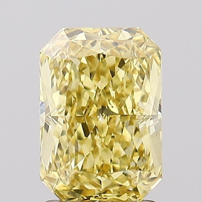 Loose Diamond - RADIANT 2.02ct Fancy Intense Yellow VS1: Loose Diamond - RADIANT 2.02ct Fancy Intense Yellow VS1 Source: This is a real non-mined Diamond that has been grown in a lab Shape: RADIANT Carats: 2.02 Color: Fancy Intense Yellow Certification: IGI