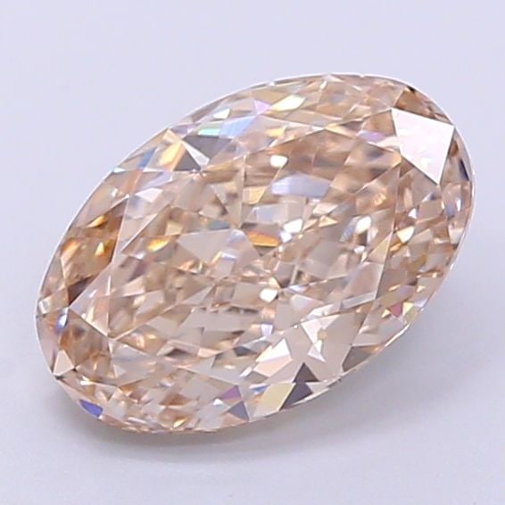 Loose Diamond - OVAL 2.0ct Fancy Light Brown VVS2: Loose Diamond - OVAL 2.0ct Fancy Light Brown VVS2 Source: This is a real non-mined Diamond that has been grown in a lab Shape: OVAL Carats: 2.0 Color: Fancy Light Brown Certification: IGI Video:
