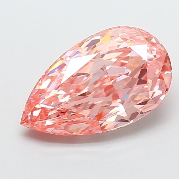 Loose Diamond - PEAR 4.03ct Fancy Vivid Pink VS1: Loose Diamond - PEAR 4.03ct Fancy Vivid Pink VS1 Source: This is a real non-mined Diamond that has been grown in a lab Shape: PEAR Carats: 4.03 Color: Fancy Vivid Pink Certification: IGI Video: