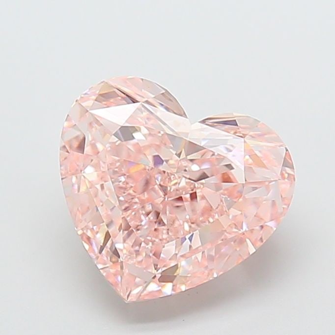 Loose Diamond - HEART 5.02ct Fancy Pink VVS2: Loose Diamond - HEART 5.02ct Fancy Pink VVS2 Source: This is a real non-mined Diamond that has been grown in a lab Shape: HEART Carats: 5.02 Color: Fancy Pink Certification: IGI Video:
