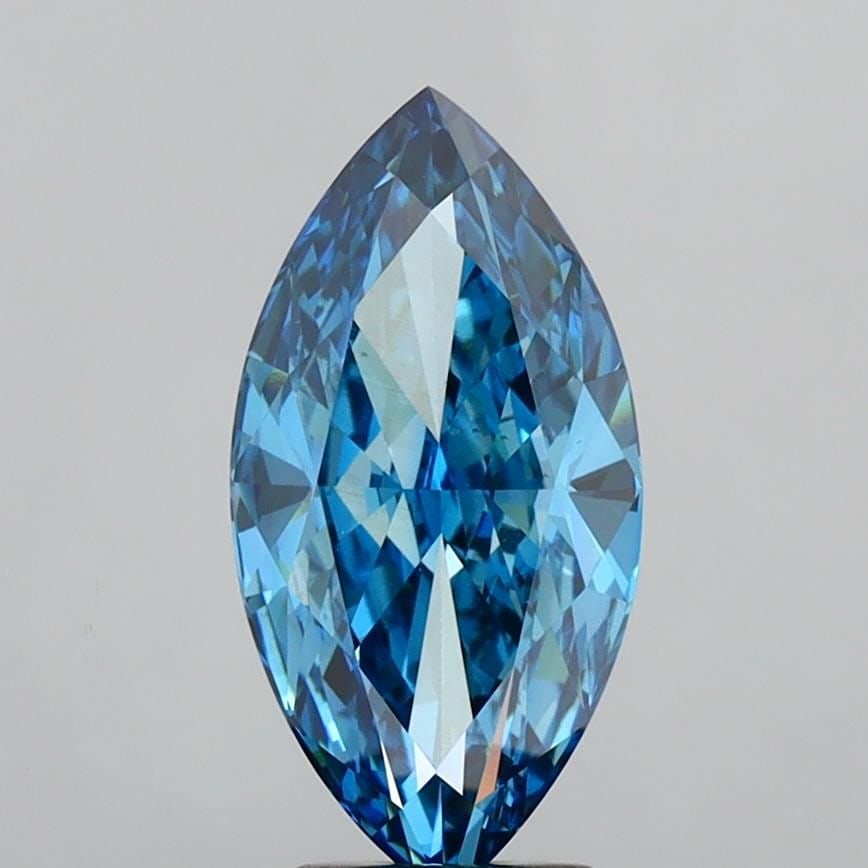 Loose Diamond - MARQUISE 5.11ct Fancy Vivid Blue VS1: Loose Diamond - MARQUISE 5.11ct Fancy Vivid Blue VS1 Source: This is a real non-mined Diamond that has been grown in a lab Shape: MARQUISE Carats: 5.11 Color: Fancy Vivid Blue Certification: IGI Video