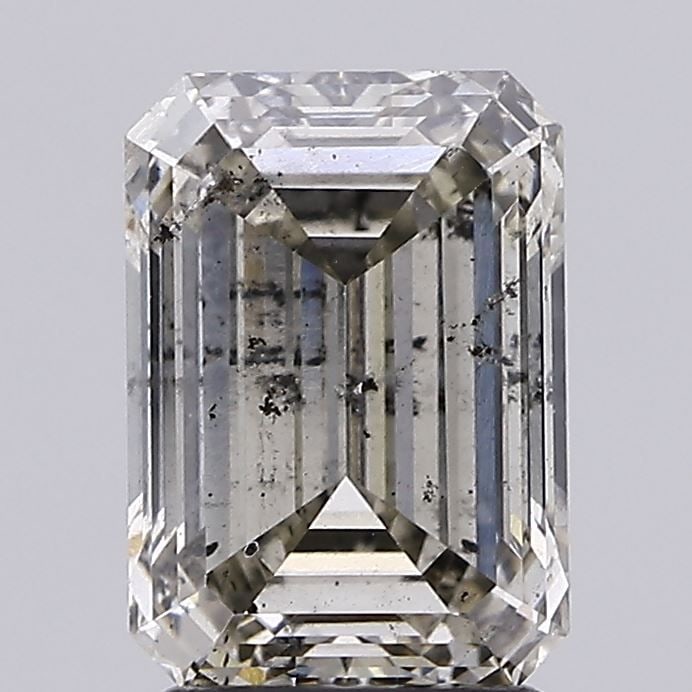 Loose Diamond - EMERALD 2.58ct O-P I1: Loose Diamond - EMERALD 2.58ct O-P I1 Source: This is a real non-mined Diamond that has been grown in a lab Shape: EMERALD Carats: 2.58 Color: O-P Certification: NONE Video: