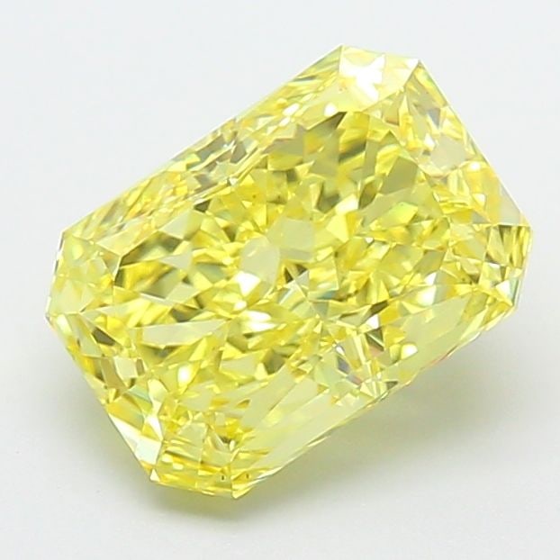 Loose Diamond - RADIANT 3.56ct Fancy Vivid Yellow VS1: Loose Diamond - RADIANT 3.56ct Fancy Vivid Yellow VS1 Source: This is a real non-mined Diamond that has been grown in a lab Shape: RADIANT Carats: 3.56 Color: Fancy Vivid Yellow Certification: IGI Vid