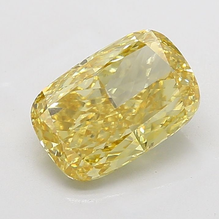 Loose Diamond - CUSHION MODIFIED 5.05ct Fancy Intense Yellow VVS2: Loose Diamond - CUSHION MODIFIED 5.05ct Fancy Intense Yellow VVS2 Source: This is a real non-mined Diamond that has been grown in a lab Shape: CUSHION MODIFIED Carats: 5.05 Color: Fancy Intense Yellow