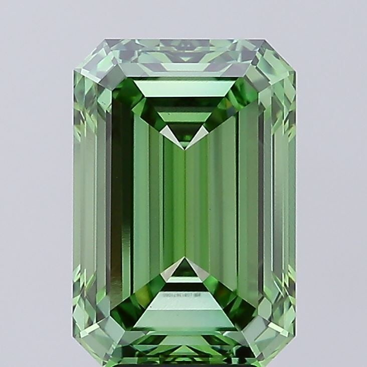 Loose Diamond - EMERALD 6.04ct Fancy Vivid Green VS1: Loose Diamond - EMERALD 6.04ct Fancy Vivid Green VS1 Source: This is a real non-mined Diamond that has been grown in a lab Shape: EMERALD Carats: 6.04 Color: Fancy Vivid Green Certification: IGI Video
