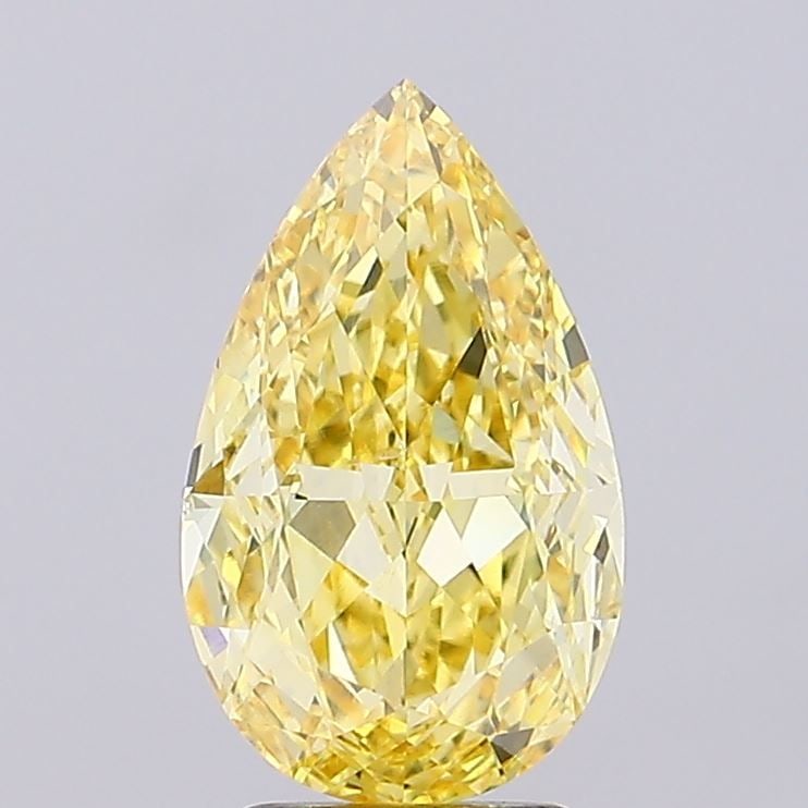 Loose Diamond - PEAR 3.5ct Fancy Intense Yellow VS1: Loose Diamond - PEAR 3.5ct Fancy Intense Yellow VS1 Source: This is a real non-mined Diamond that has been grown in a lab Shape: PEAR Carats: 3.5 Color: Fancy Intense Yellow Certification: IGI Video: