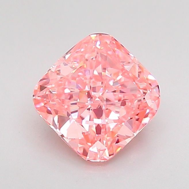 Loose Diamond - CUSHION MODIFIED 1.31ct Fancy Vivid Pink VS1: Loose Diamond - CUSHION MODIFIED 1.31ct Fancy Vivid Pink VS1 Source: This is a real non-mined Diamond that has been grown in a lab Shape: CUSHION MODIFIED Carats: 1.31 Color: Fancy Vivid Pink Certific