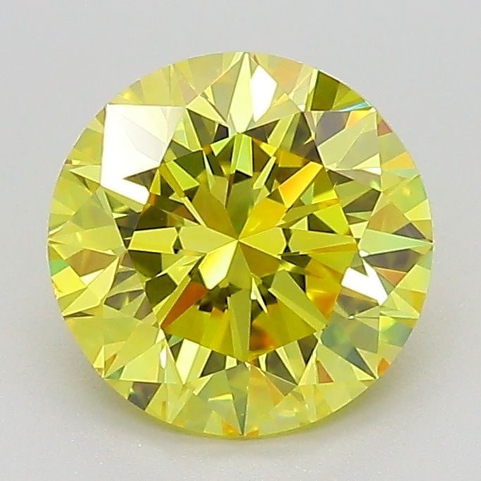 Loose Diamond - ROUND 1.79ct Fancy Vivid Yellow VS1: Loose Diamond - ROUND 1.79ct Fancy Vivid Yellow VS1 Source: This is a real non-mined Diamond that has been grown in a lab Shape: ROUND Carats: 1.79 Color: Fancy Vivid Yellow Certification: IGI Video: