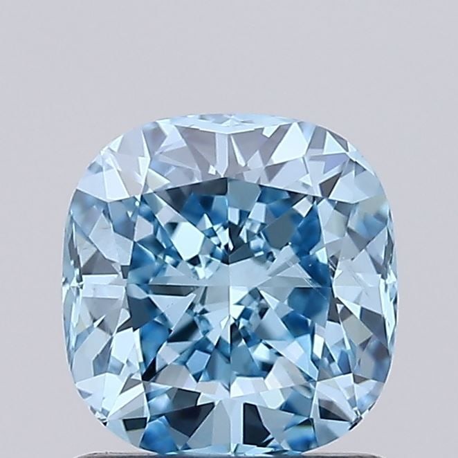 Loose Diamond - CUSHION MODIFIED 1.0ct Fancy Vivid Blue SI1: Loose Diamond - CUSHION MODIFIED 1.0ct Fancy Vivid Blue SI1 Source: This is a real non-mined Diamond that has been grown in a lab Shape: CUSHION MODIFIED Carats: 1.0 Color: Fancy Vivid Blue Certificat