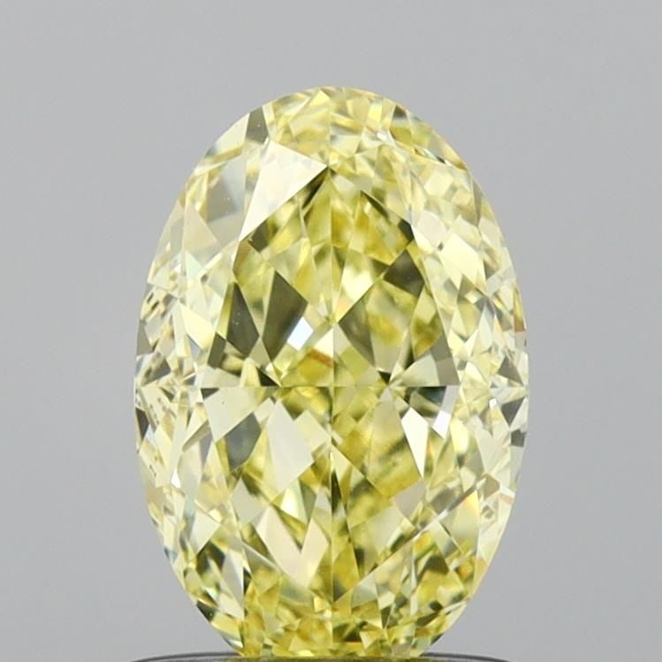 Loose Diamond - OVAL 1.03ct Fancy Yellow VS1: Loose Diamond - OVAL 1.03ct Fancy Yellow VS1 Source: This is a real non-mined Diamond that has been grown in a lab Shape: OVAL Carats: 1.03 Color: Fancy Yellow Certification: IGI Video: