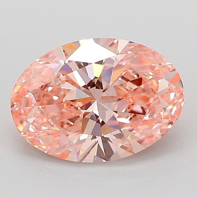 Loose Diamond - OVAL 2.03ct Fancy Intense Orange Pink VS1: Loose Diamond - OVAL 2.03ct Fancy Intense Orange Pink VS1 Source: This is a real non-mined Diamond that has been grown in a lab Shape: OVAL Carats: 2.03 Color: Fancy Intense Orange Pink Certification: