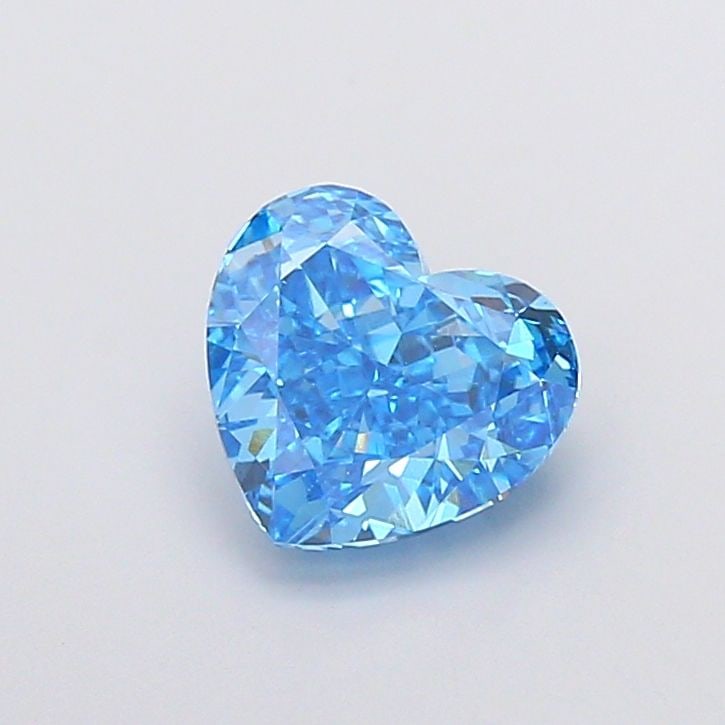 Loose Diamond - HEART 2.02ct Fancy Vivid Blue VS1: Loose Diamond - HEART 2.02ct Fancy Vivid Blue VS1 Source: This is a real non-mined Diamond that has been grown in a lab Shape: HEART Carats: 2.02 Color: Fancy Vivid Blue Certification: IGI Video: