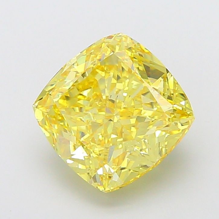 Loose Diamond - CUSHION MODIFIED 6.52ct Fancy Vivid Yellow VS2: Loose Diamond - CUSHION MODIFIED 6.52ct Fancy Vivid Yellow VS2 Source: This is a real non-mined Diamond that has been grown in a lab Shape: CUSHION MODIFIED Carats: 6.52 Color: Fancy Vivid Yellow Cert