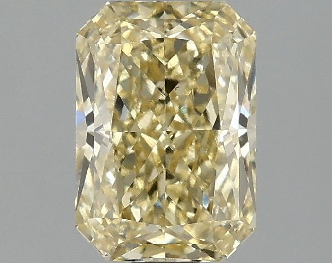 Loose Diamond - RADIANT 1.58ct Fancy Vivid Yellow VS1: Loose Diamond - RADIANT 1.58ct Fancy Vivid Yellow VS1 Source: This is a real non-mined Diamond that has been grown in a lab Shape: RADIANT Carats: 1.58 Color: Fancy Vivid Yellow Certification: IGI Vid