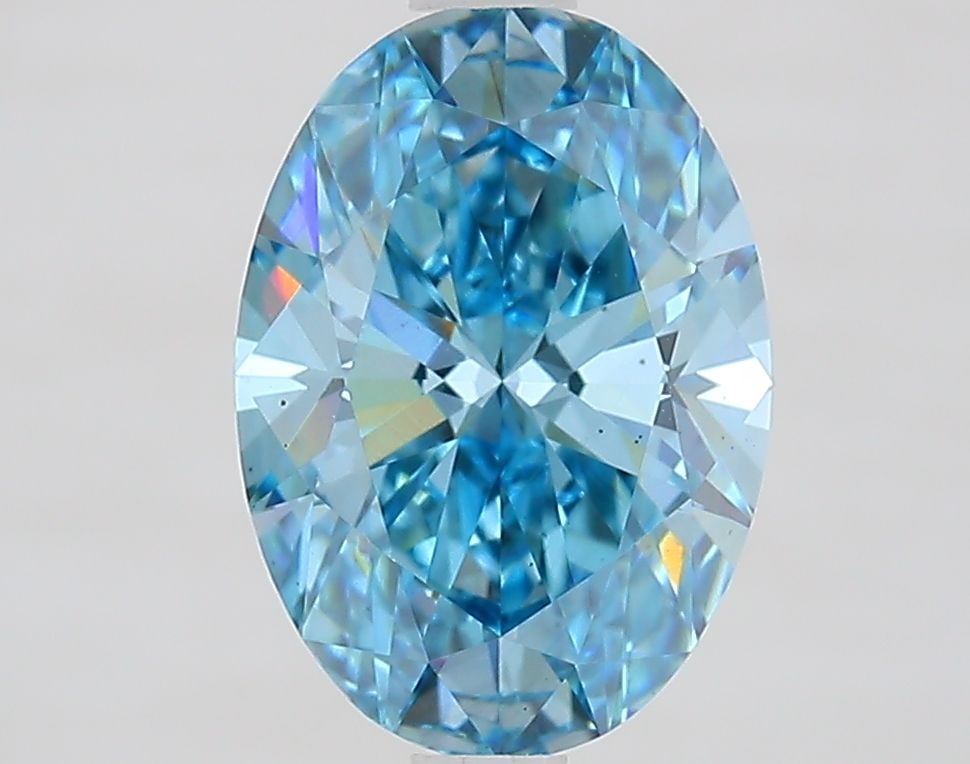 Loose Diamond - OVAL 2.23ct Fancy Vivid Blue VS1: Loose Diamond - OVAL 2.23ct Fancy Vivid Blue VS1 Source: This is a real non-mined Diamond that has been grown in a lab Shape: OVAL Carats: 2.23 Color: Fancy Vivid Blue Certification: IGI Video: