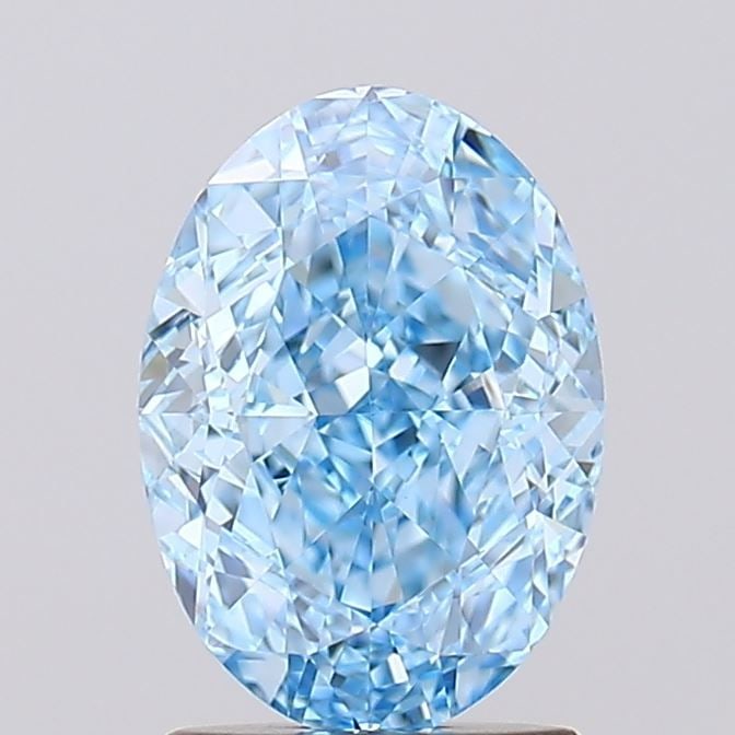 Loose Diamond - OVAL 1.9ct Fancy Vivid Blue FL: Loose Diamond - OVAL 1.9ct Fancy Vivid Blue FL Source: This is a real non-mined Diamond that has been grown in a lab Shape: OVAL Carats: 1.9 Color: Fancy Vivid Blue Certification: IGI Video: