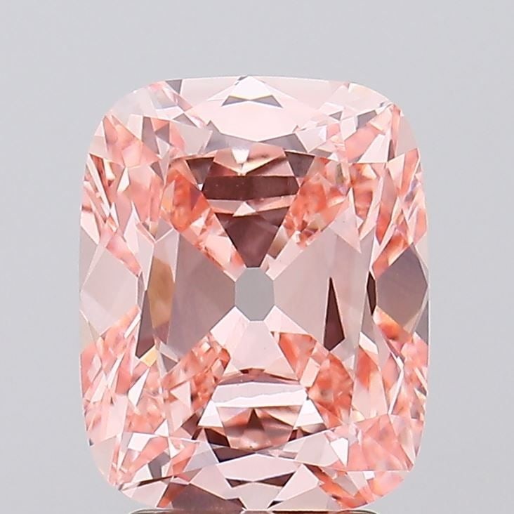 Loose Diamond - CUSHION BRILLIANT 3.0ct Fancy Vivid Pink VS1: Loose Diamond - CUSHION BRILLIANT 3.0ct Fancy Vivid Pink VS1 Source: This is a real non-mined Diamond that has been grown in a lab Shape: CUSHION BRILLIANT Carats: 3.0 Color: Fancy Vivid Pink Certific