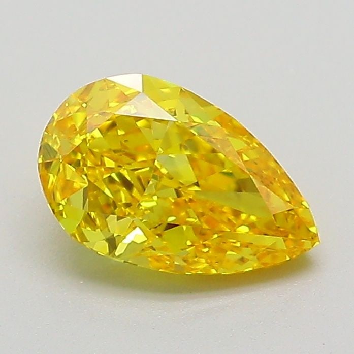 Loose Diamond - PEAR 1.03ct Fancy Vivid Yellow VS1: Loose Diamond - PEAR 1.03ct Fancy Vivid Yellow VS1 Source: This is a real non-mined Diamond that has been grown in a lab Shape: PEAR Carats: 1.03 Color: Fancy Vivid Yellow Certification: IGI The Diamo