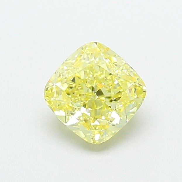 Loose Diamond - CUSHION MODIFIED 1.01ct Fancy Intense Yellow VVS2: Loose Diamond - CUSHION MODIFIED 1.01ct Fancy Intense Yellow VVS2 Source: This is a real non-mined Diamond that has been grown in a lab Shape: CUSHION MODIFIED Carats: 1.01 Color: Fancy Intense Yellow