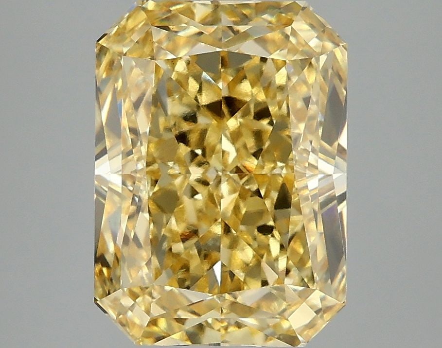 Loose Diamond - RADIANT 4.09ct Fancy Vivid Yellow VS1: Loose Diamond - RADIANT 4.09ct Fancy Vivid Yellow VS1 Source: This is a real non-mined Diamond that has been grown in a lab Shape: RADIANT Carats: 4.09 Color: Fancy Vivid Yellow Certification: IGI Vid