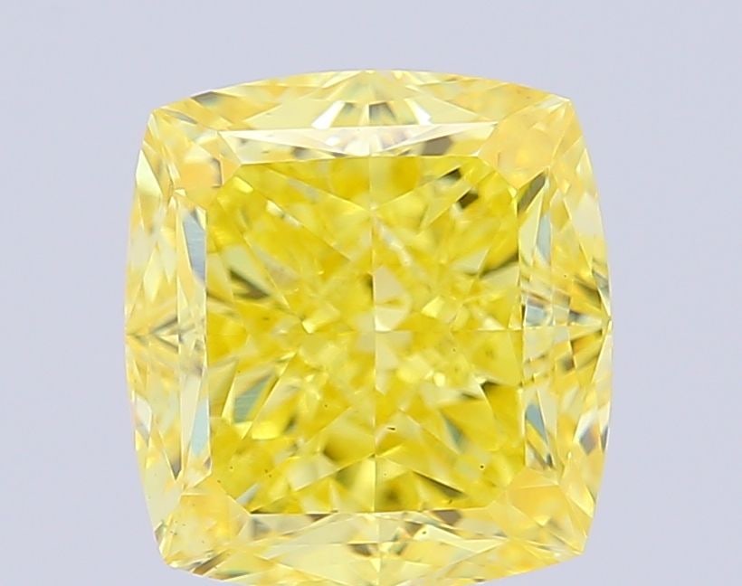 Loose Diamond - CUSHION MODIFIED 4.0ct Fancy Vivid Yellow VS2: Loose Diamond - CUSHION MODIFIED 4.0ct Fancy Vivid Yellow VS2 Source: This is a real non-mined Diamond that has been grown in a lab Shape: CUSHION MODIFIED Carats: 4.0 Color: Fancy Vivid Yellow Certif