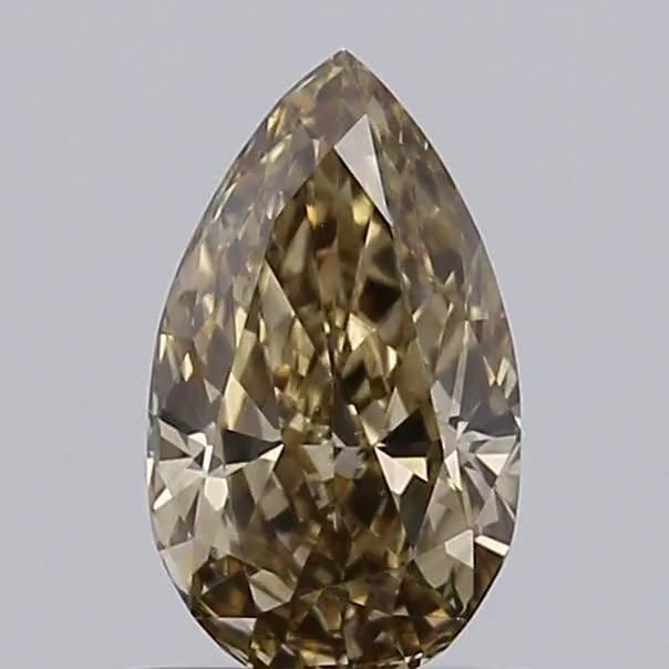 Loose Diamond - PEAR 0.59ct Fancy Light Brown VVS1: Loose Diamond - PEAR 0.59ct Fancy Light Brown VVS1 Source: This is a real non-mined Diamond that has been grown in a lab Shape: PEAR Carats: 0.59 Color: Fancy Light Brown Certification: IGI Video: