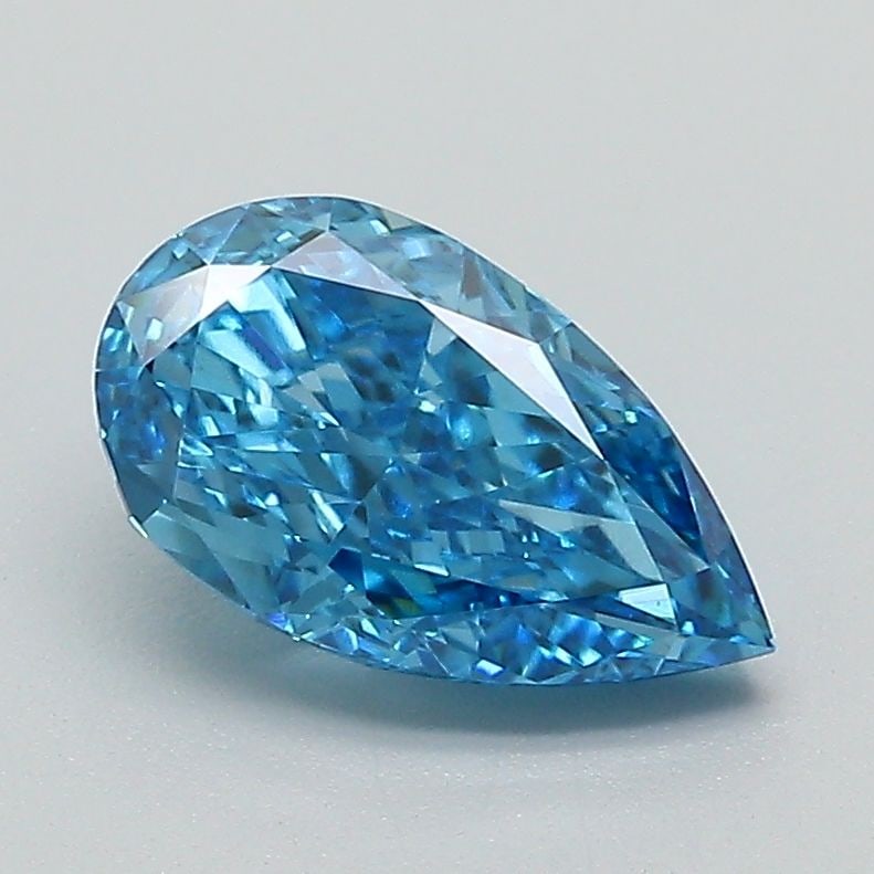 Loose Diamond - PEAR 1.42ct Fancy Vivid Blue VVS2: Loose Diamond - PEAR 1.42ct Fancy Vivid Blue VVS2 Source: This is a real non-mined Diamond that has been grown in a lab Shape: PEAR Carats: 1.42 Color: Fancy Vivid Blue Certification: IGI Video: