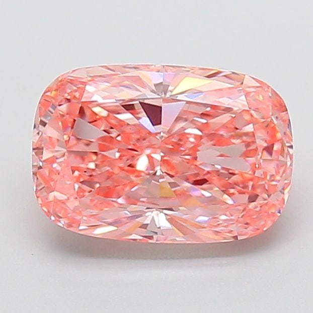 Loose Diamond - CUSHION MODIFIED 2.51ct Fancy Vivid Pink VS1: Loose Diamond - CUSHION MODIFIED 2.51ct Fancy Vivid Pink VS1 Source: This is a real non-mined Diamond that has been grown in a lab Shape: CUSHION MODIFIED Carats: 2.51 Color: Fancy Vivid Pink Certific