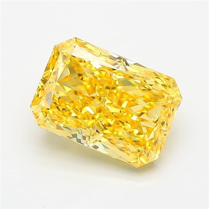 Loose Diamond - RADIANT 5.03ct Fancy Vivid Yellow VS2: Loose Diamond - RADIANT 5.03ct Fancy Vivid Yellow VS2 Source: This is a real non-mined Diamond that has been grown in a lab Shape: RADIANT Carats: 5.03 Color: Fancy Vivid Yellow Certification: IGI Vid