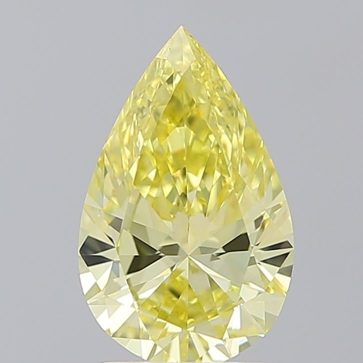 Loose Diamond - PEAR 1.5ct Fancy Intense Yellow VS1: Loose Diamond - PEAR 1.5ct Fancy Intense Yellow VS1 Source: This is a real non-mined Diamond that has been grown in a lab Shape: PEAR Carats: 1.5 Color: Fancy Intense Yellow Certification: IGI Video: