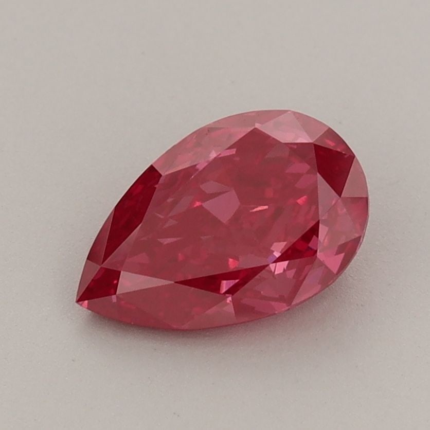 Loose Diamond - PEAR 1.02ct Fancy Vivid Red VS1: Loose Diamond - PEAR 1.02ct Fancy Vivid Red VS1 Source: This is a real non-mined Diamond that has been grown in a lab Shape: PEAR Carats: 1.02 Color: Fancy Vivid Red Certification: IGI The Diamond Dep
