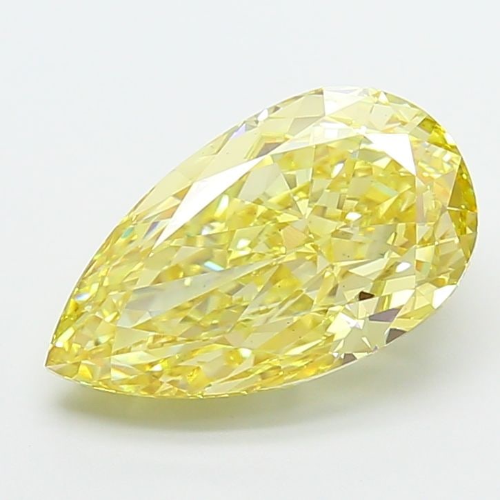 Loose Diamond - PEAR 5.62ct Fancy Intense Yellow VS1: Loose Diamond - PEAR 5.62ct Fancy Intense Yellow VS1 Source: This is a real non-mined Diamond that has been grown in a lab Shape: PEAR Carats: 5.62 Color: Fancy Intense Yellow Certification: IGI Video