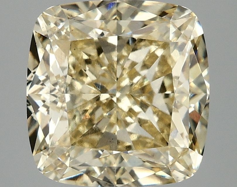 Loose Diamond - CUSHION MODIFIED 4.01ct Fancy Vivid Yellow VS2: Loose Diamond - CUSHION MODIFIED 4.01ct Fancy Vivid Yellow VS2 Source: This is a real non-mined Diamond that has been grown in a lab Shape: CUSHION MODIFIED Carats: 4.01 Color: Fancy Vivid Yellow Cert
