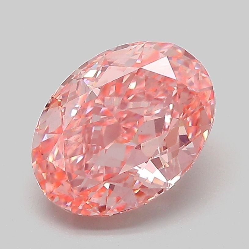 Loose Diamond - OVAL 2.36ct Fancy Vivid Pink VS2: Loose Diamond - OVAL 2.36ct Fancy Vivid Pink VS2 Source: This is a real non-mined Diamond that has been grown in a lab Shape: OVAL Carats: 2.36 Color: Fancy Vivid Pink Certification: IGI Video: