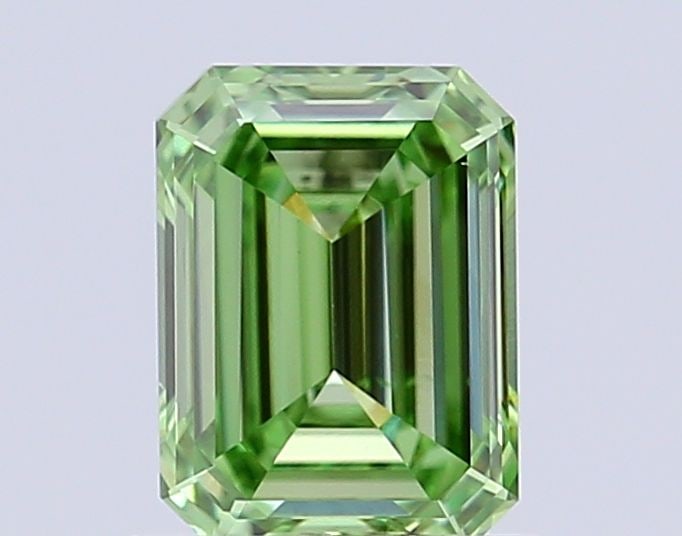 Loose Diamond - EMERALD 1.0ct Fancy Vivid Green VS2: Loose Diamond - EMERALD 1.0ct Fancy Vivid Green VS2 Source: This is a real non-mined Diamond that has been grown in a lab Shape: EMERALD Carats: 1.0 Color: Fancy Vivid Green Certification: IGI Video: