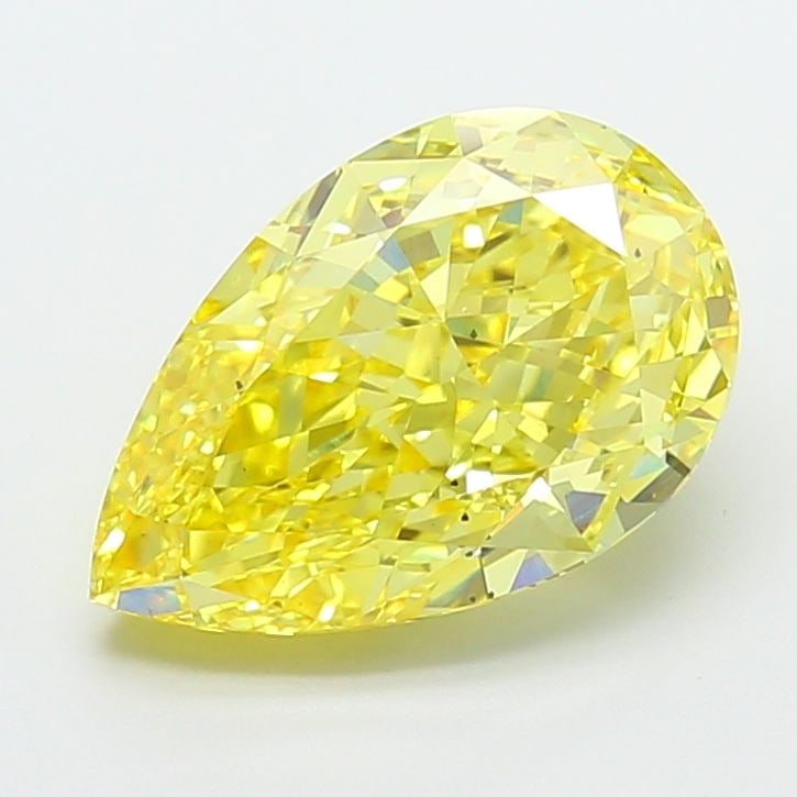 Loose Diamond - PEAR 4.23ct Fancy Vivid Yellow VS2: Loose Diamond - PEAR 4.23ct Fancy Vivid Yellow VS2 Source: This is a real non-mined Diamond that has been grown in a lab Shape: PEAR Carats: 4.23 Color: Fancy Vivid Yellow Certification: IGI Video: