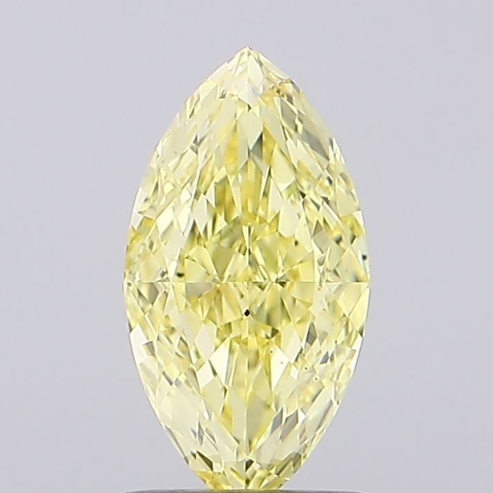 Loose Diamond - MARQUISE 1.27ct Fancy Intense Yellow VS2: Loose Diamond - MARQUISE 1.27ct Fancy Intense Yellow VS2 Source: This is a real non-mined Diamond that has been grown in a lab Shape: MARQUISE Carats: 1.27 Color: Fancy Intense Yellow Certification: I