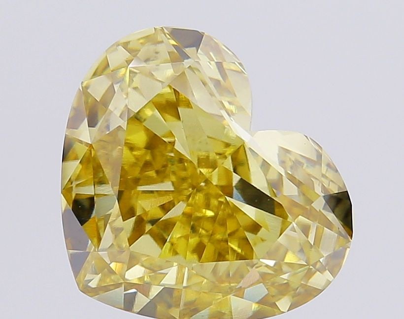Loose Diamond - HEART 6.82ct Fancy Gray Yellow VS1: Loose Diamond - HEART 6.82ct Fancy Gray Yellow VS1 Source: This is a real non-mined Diamond that has been grown in a lab Shape: HEART Carats: 6.82 Color: Fancy Gray Yellow Certification: IGI Video: